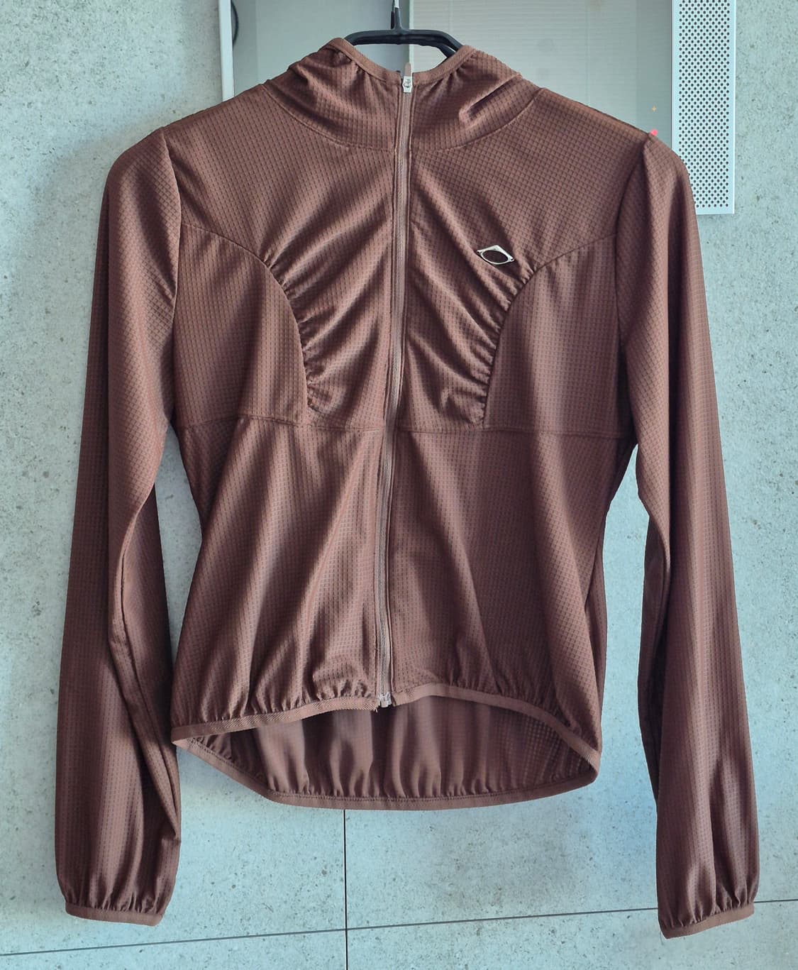 미스치프 후디드 와플 집업 브라운 상품이미지2