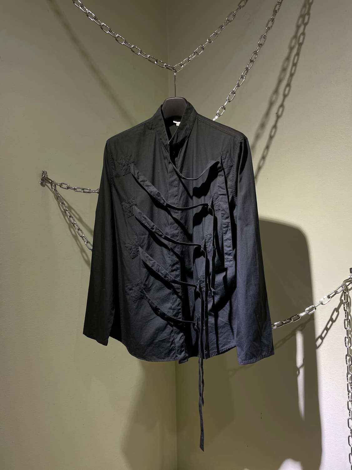 장폴고티에 블랙 본디지 셔츠 상품이미지1