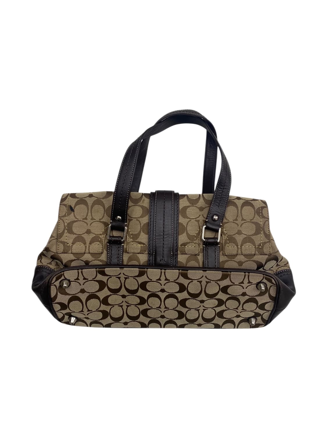 코치 y2k 브라운 버클 토드백 상품이미지2