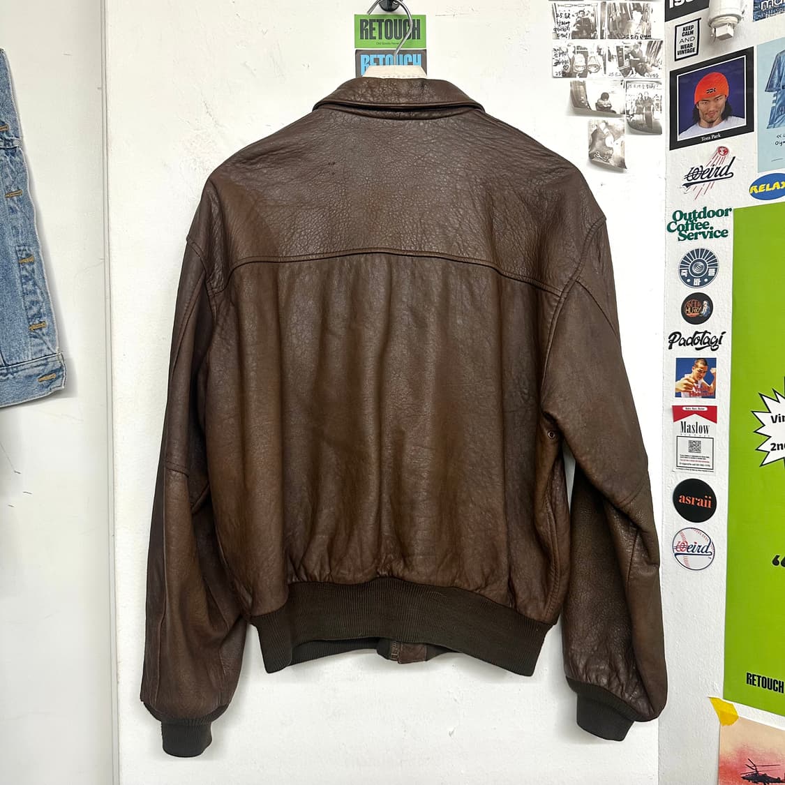80’s 아비렉스 A-2 레더자켓 (Made in USA) 상품이미지7