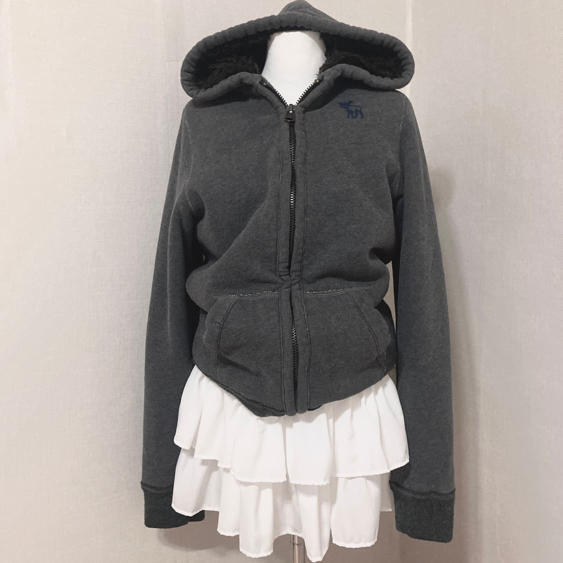 아베크롬비 진그레이 보아털 후집 S 상품이미지1