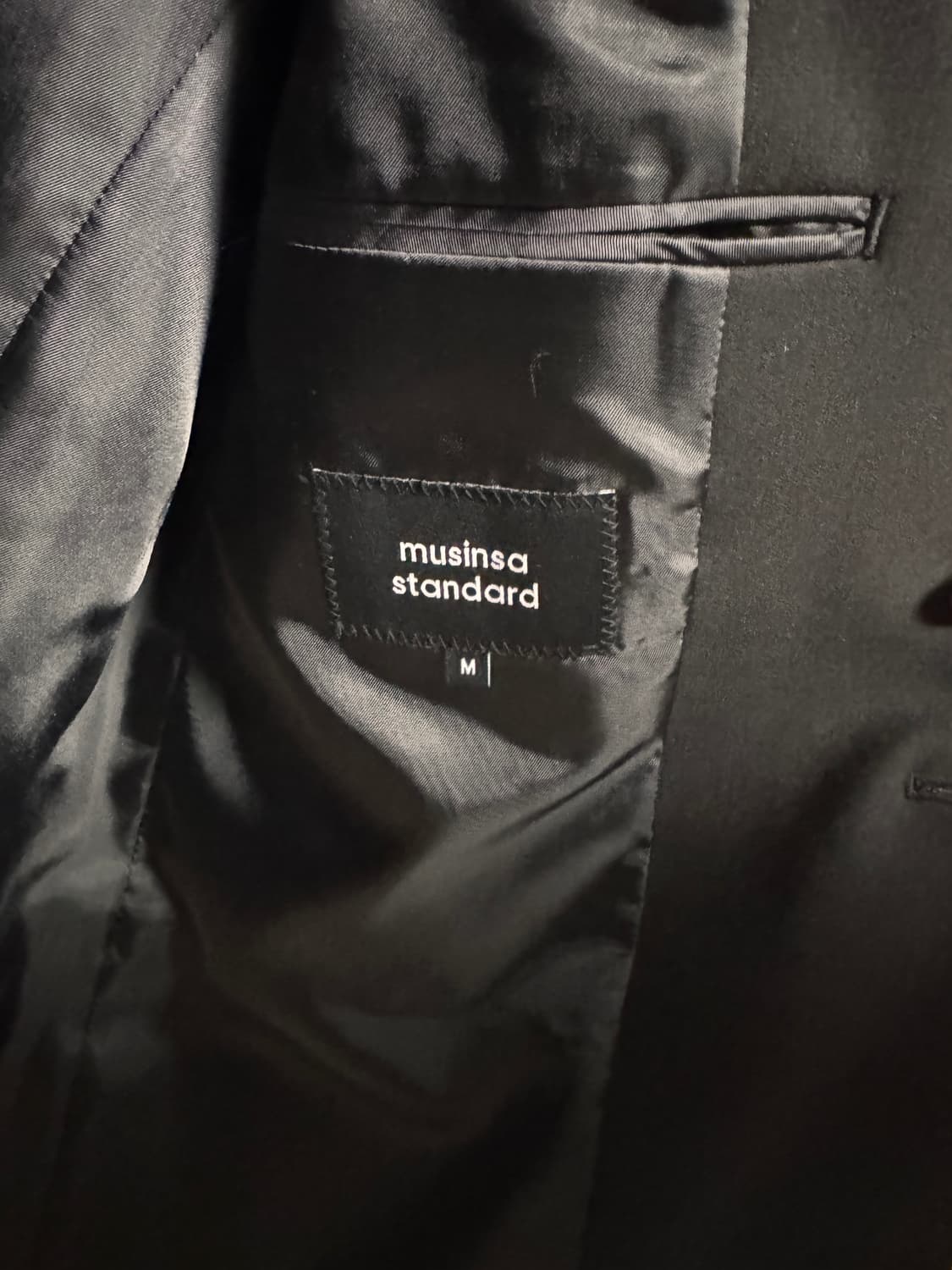 무신사스탠다드 오버사이즈 블레이저 블랙 상품이미지3