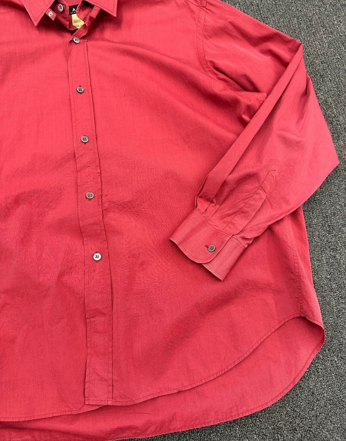 (1) A.P.C. 아페쎄 실크 셔츠 레드 상품이미지4