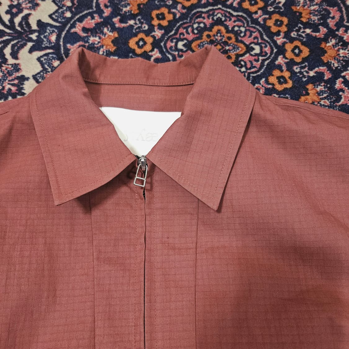 이예(Yiyae) 투웨이 집업 카라넥 반팔 자켓 Free 상품이미지3