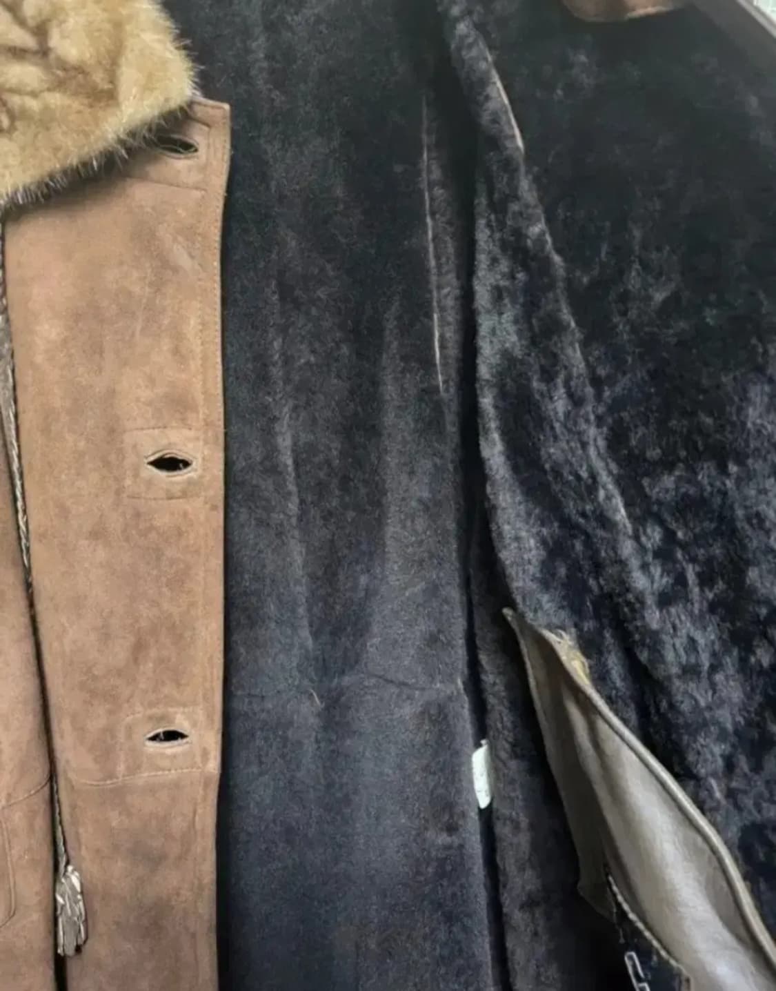 (85-96) [Sha SCha] 샤샤 여성밍크 트리밍 양가죽 무스탕코트 상품이미지4