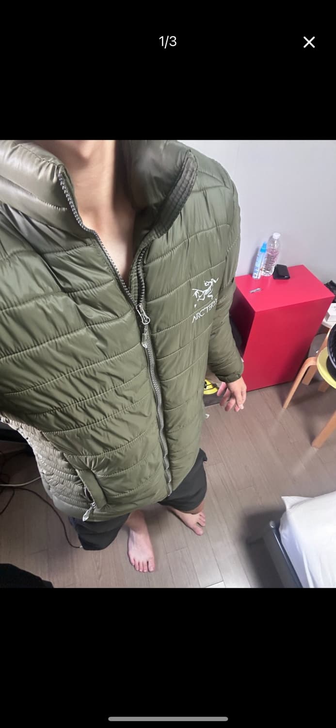 아크테릭스 경량 패딩 카키 상품이미지1