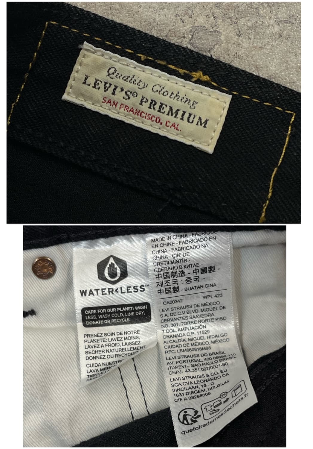 리바이스 501 흑청 W34 L30  #csz1778 상품이미지3