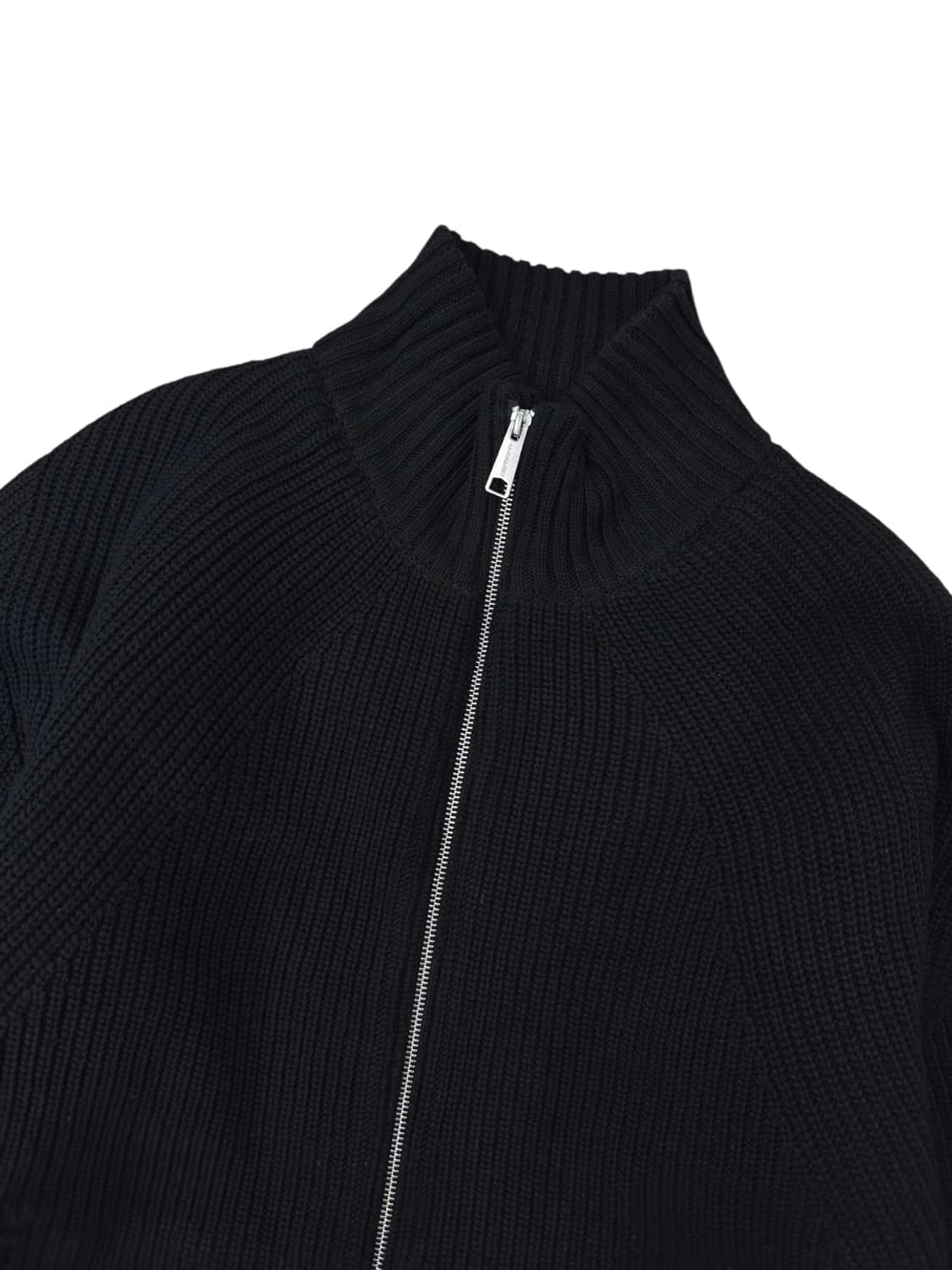 칼하트 WIP 반레이 니트 누빔집업 블랙 (XL) 상품이미지2