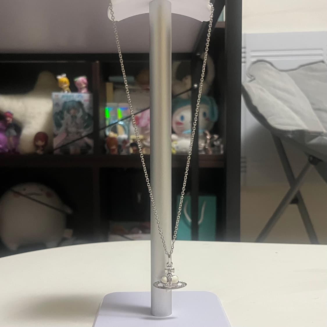 비비안웨스트우드 디아망떼 화이트 목걸이 상품이미지4