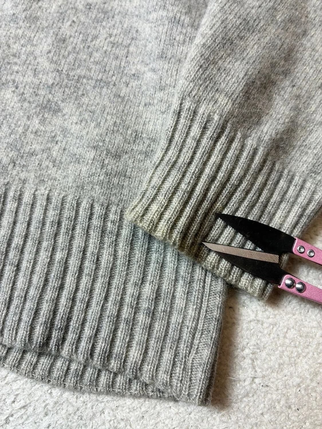 버버리 00's 메리노울 하프 집 니트 PN7760  상품이미지5