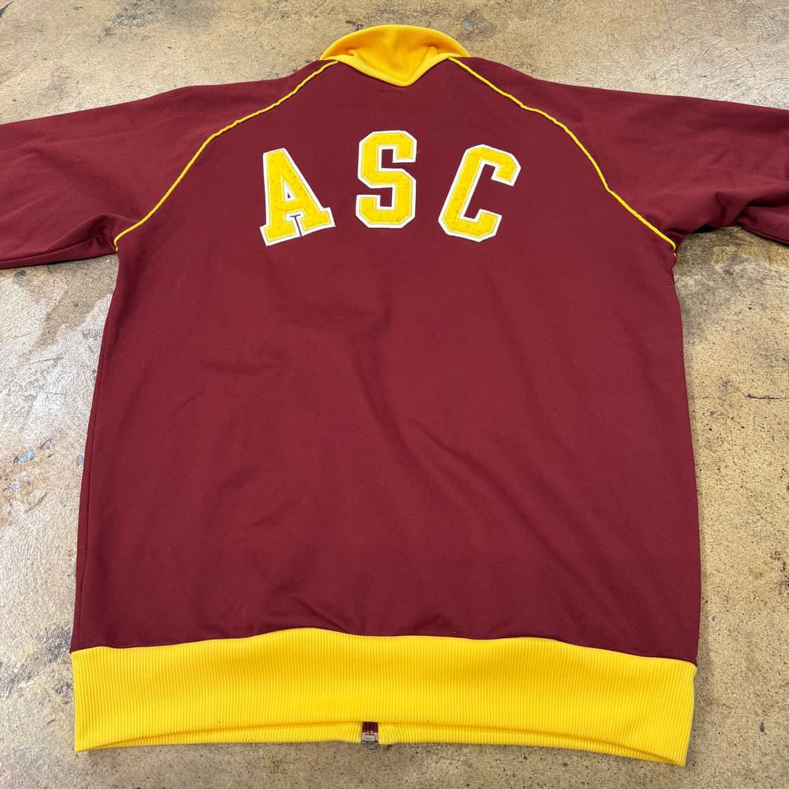 아디다스 버건디 옐로우 져지 트랙탑 110 상품이미지4