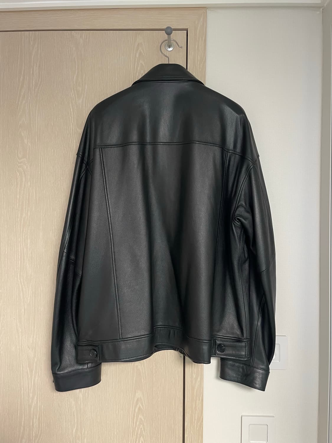 도프제이슨 오버핏 램스킨 싱글 자켓 상품이미지2