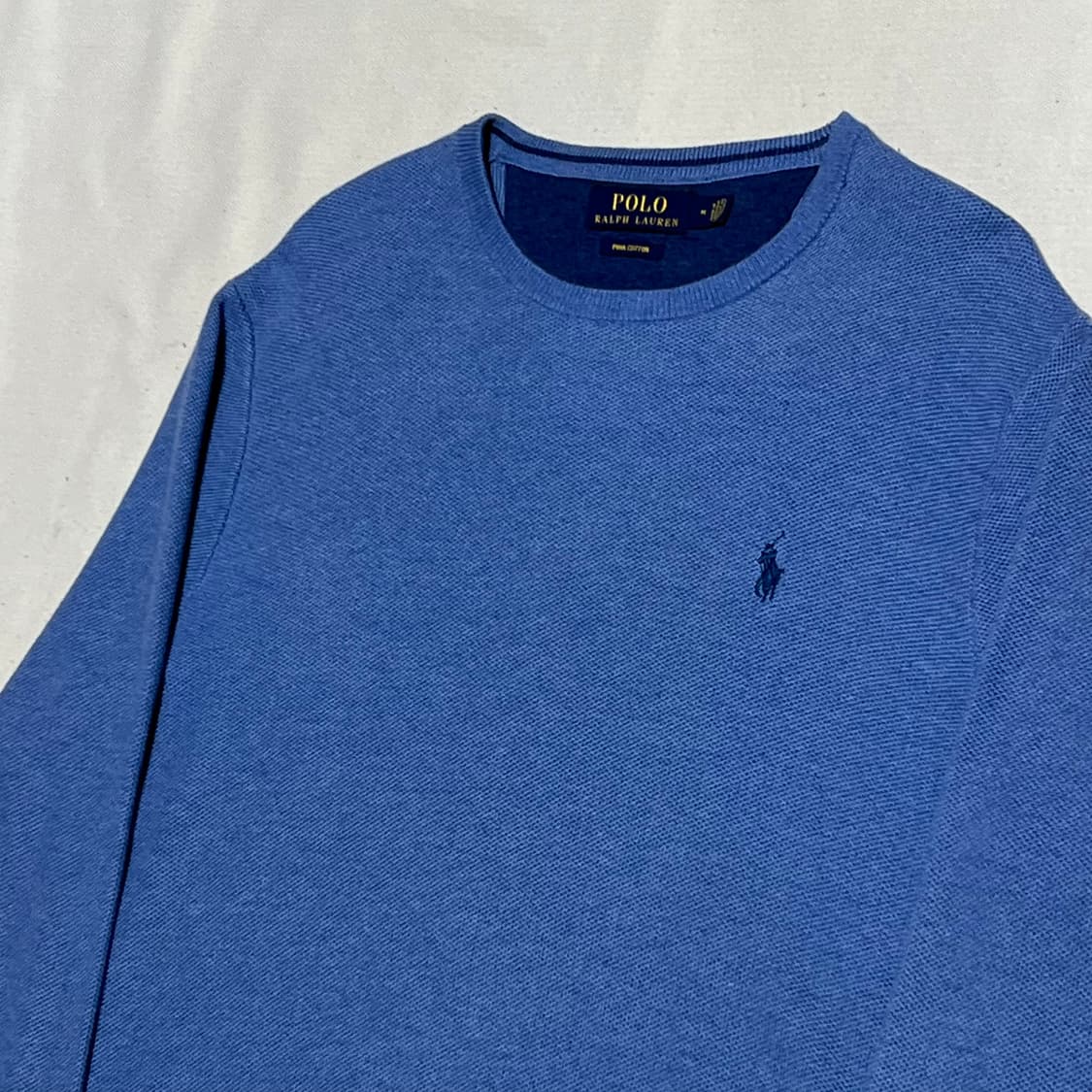 M 폴로랄프로렌 피마코튼 라운드넥 니트  상품이미지1