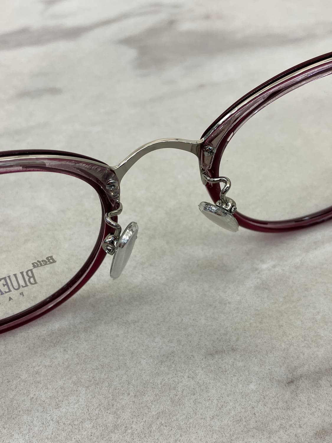 블루엔젤 Blueangel 실버 와인 솔텍스 라운드 메탈테 안경 상품이미지4