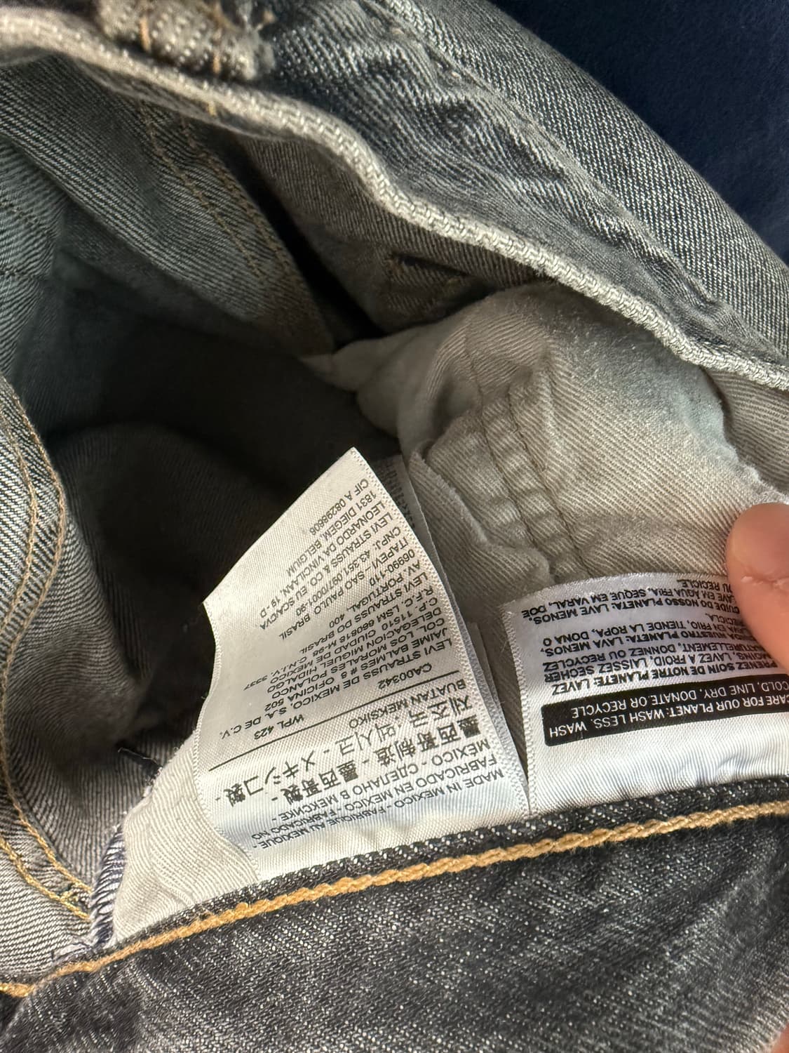 리바이스 501 34 32 흑청 상품이미지4