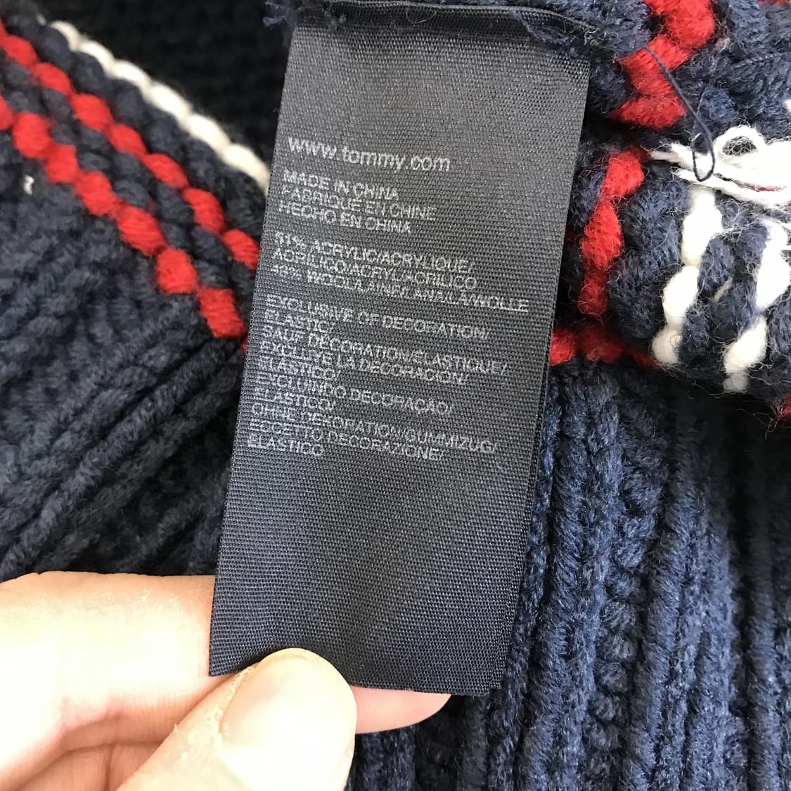 타미힐피거 빅플래그 코위찬 니트집업 [L] 상품이미지6