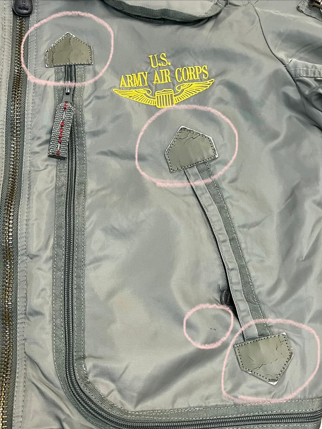 엑스톤즈 항공 점퍼 카키 XL #csz3822 상품이미지6