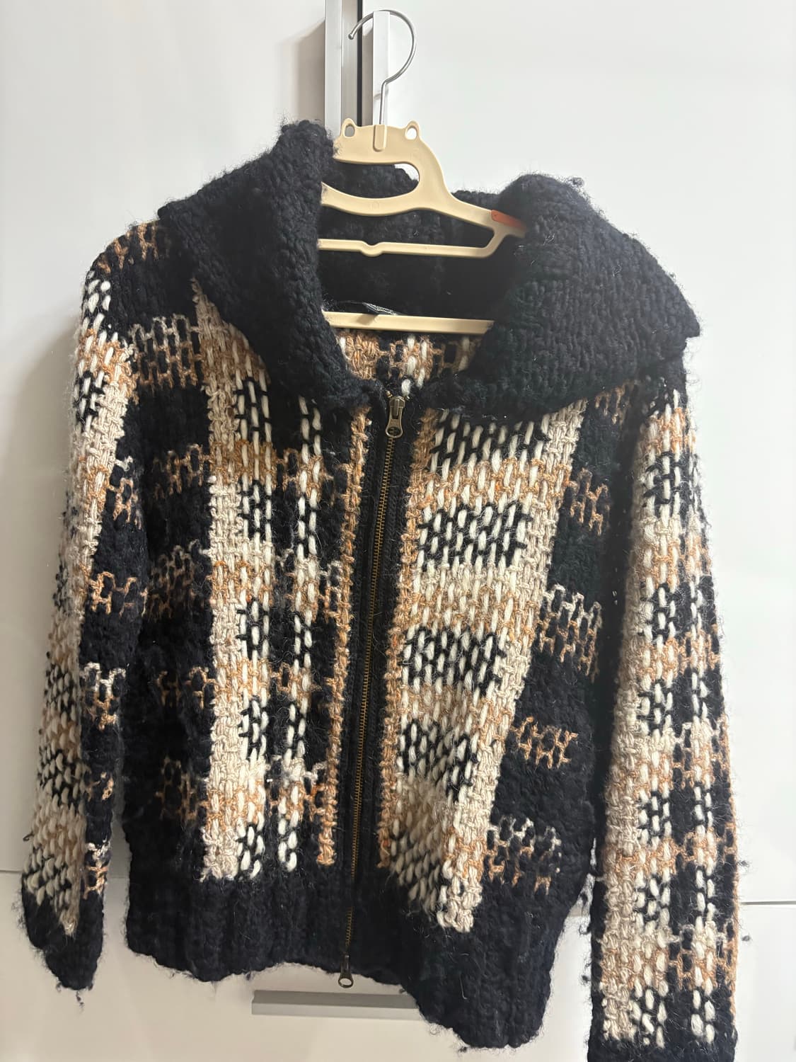 맥피 체크 부클레 집업 자켓 상품이미지1