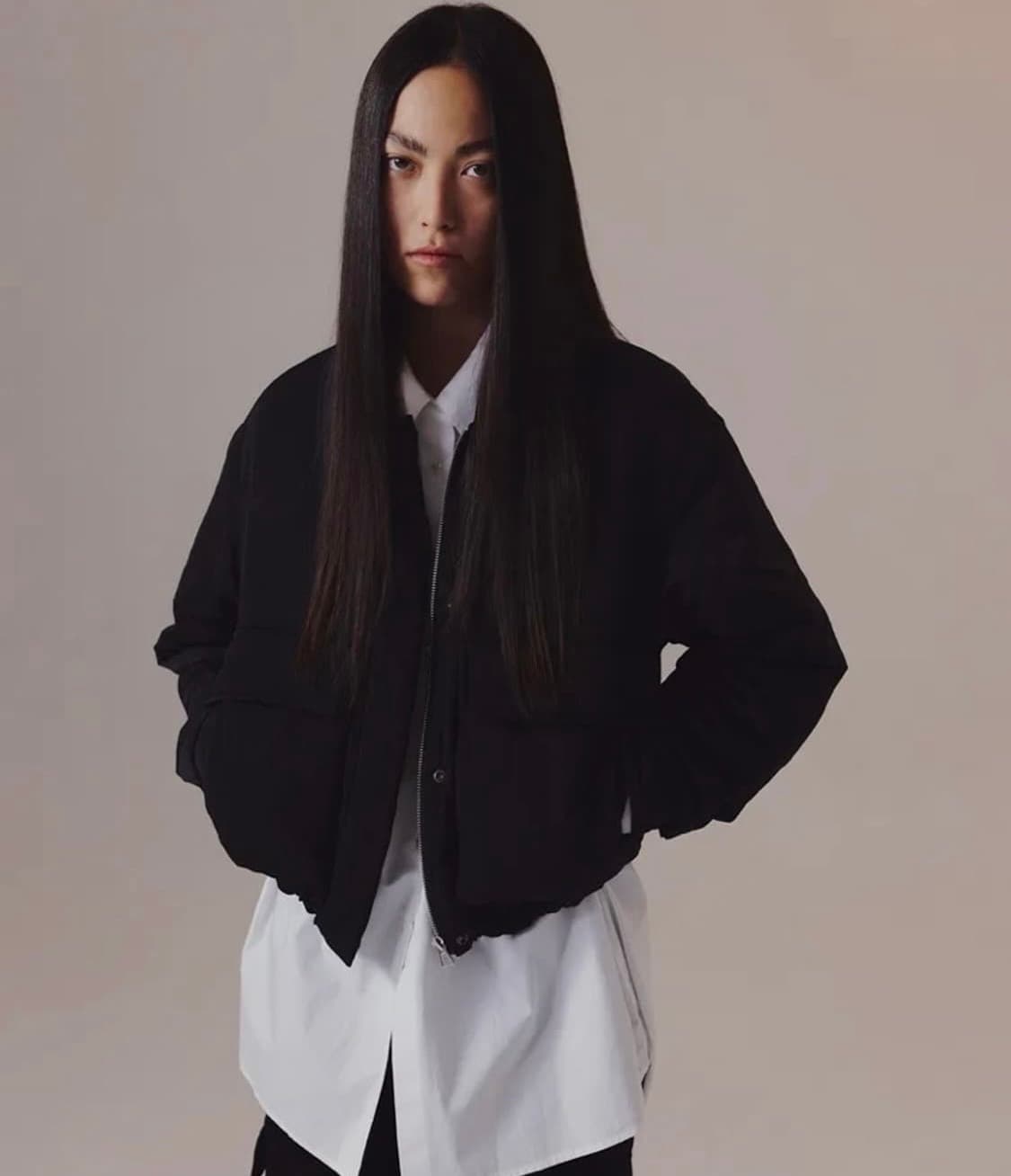 인사일런스우먼 크롭 점퍼 상품이미지1