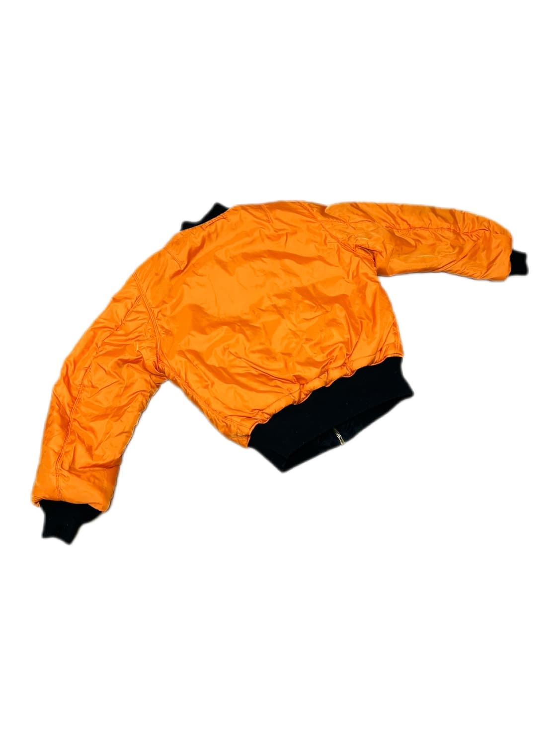 알파인더스트리 ma-1 블랙 리버시브 오렌지 자켓 상품이미지5