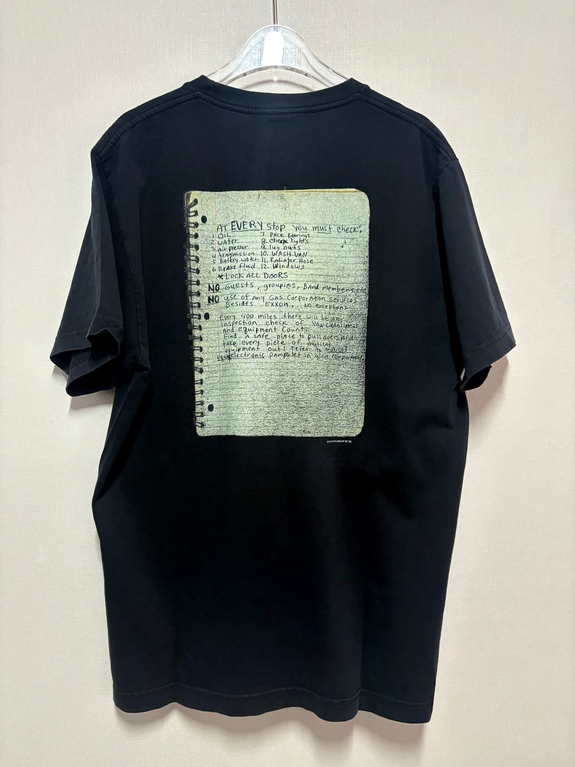 [L] 2003 Nirvana Ghost Note 반팔 티셔츠 상품이미지2