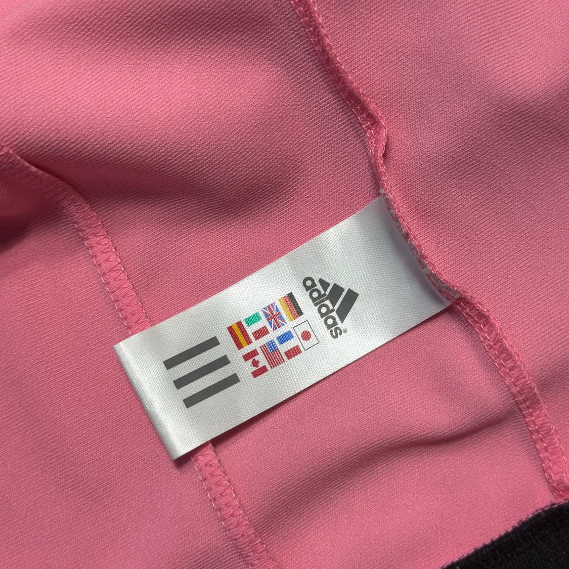 아디다스 핑크 블랙 배색 후드 트랙탑 져지 상품이미지6