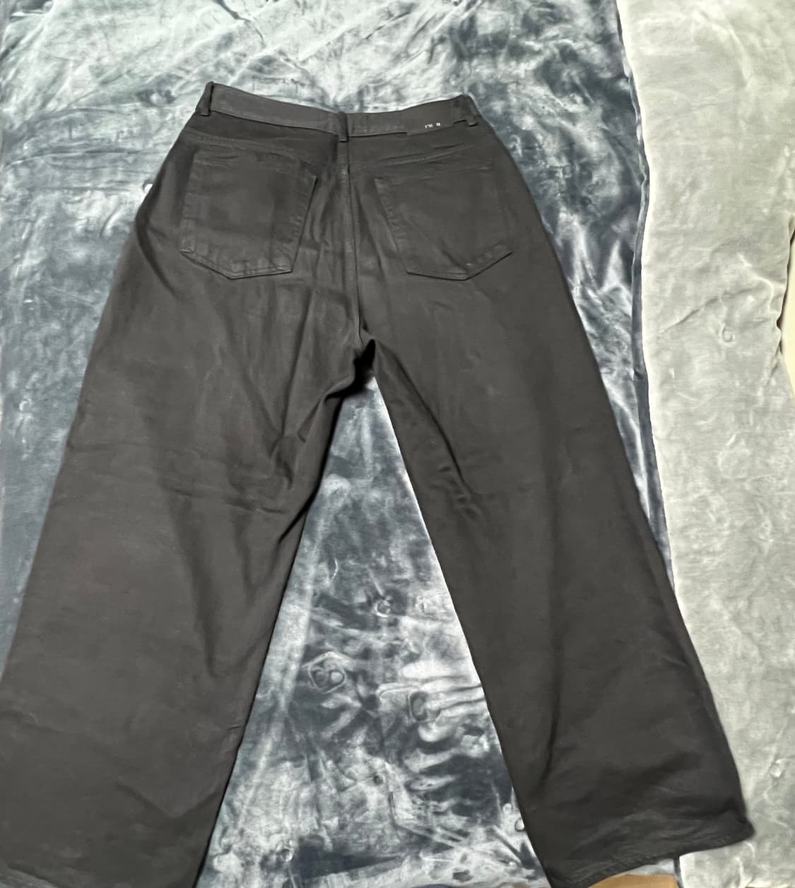 BRANDED 1705 블랙 와이드 진 판매합니다 상품이미지3