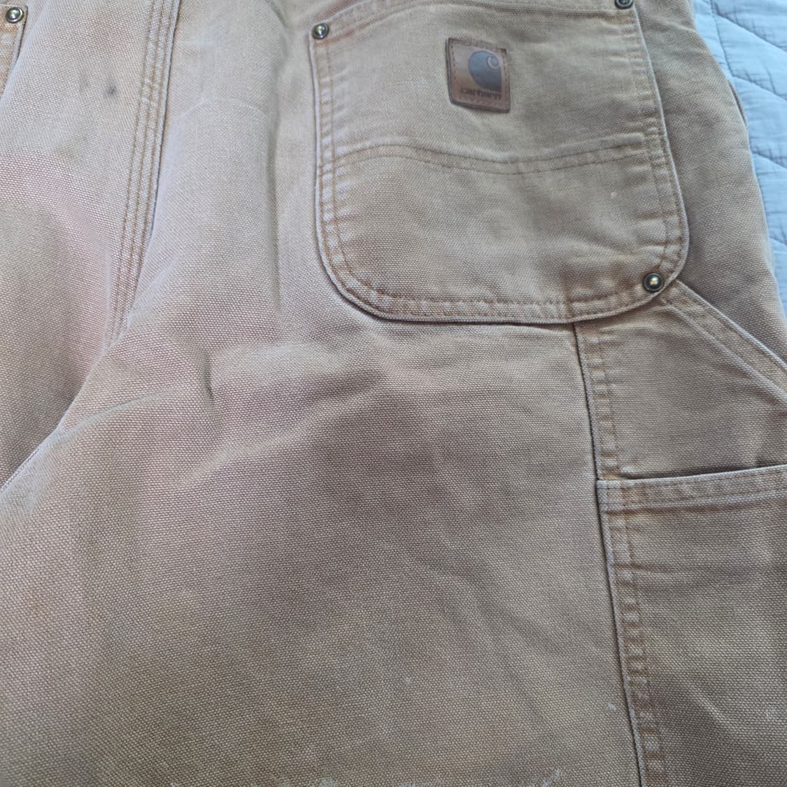 [38X34] 칼하트 더블니 B136 BRN 워크팬츠 굿 T-6 상품이미지8