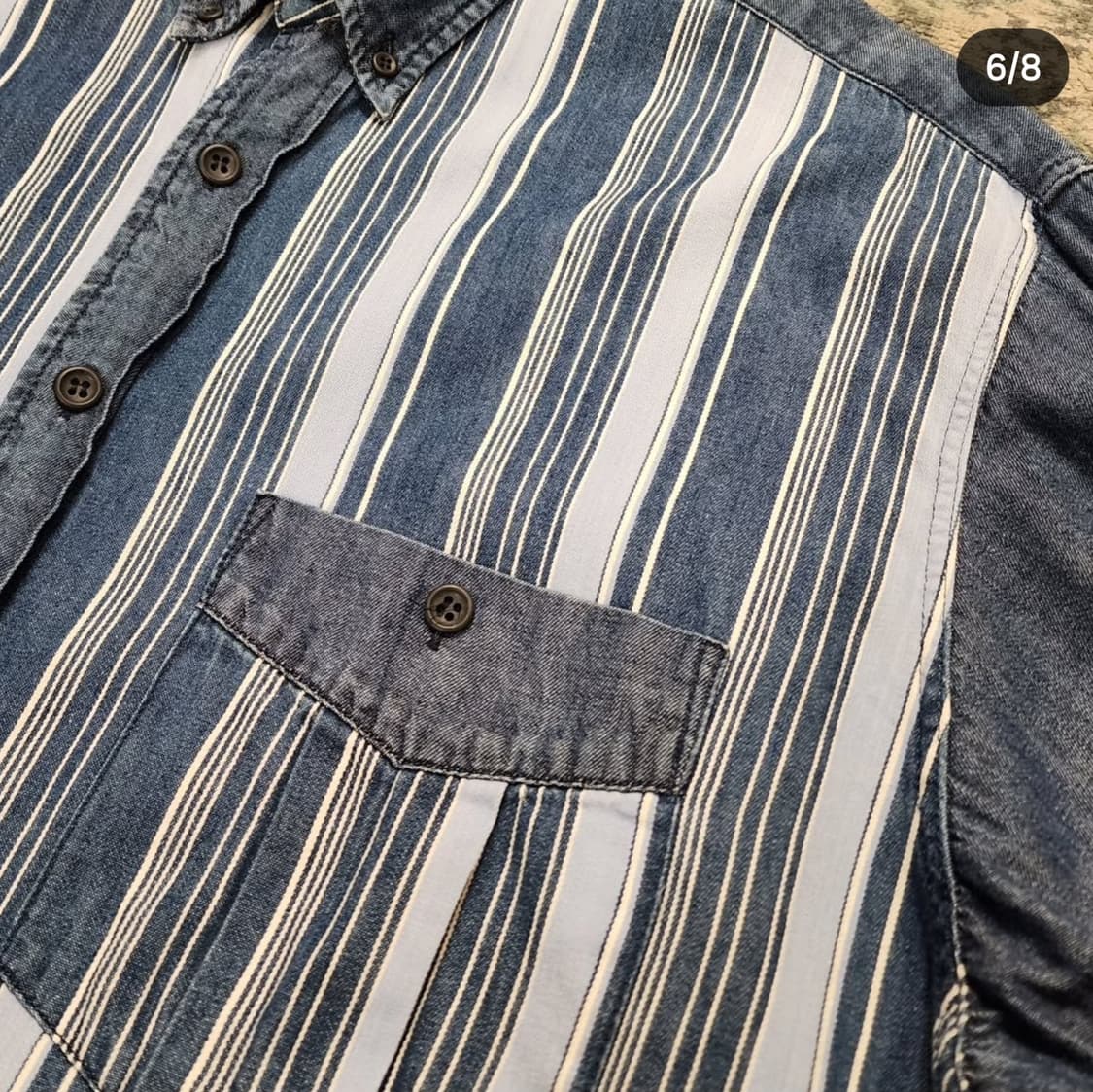 나이젤 카본 유니크 데님셔츠 상품이미지6