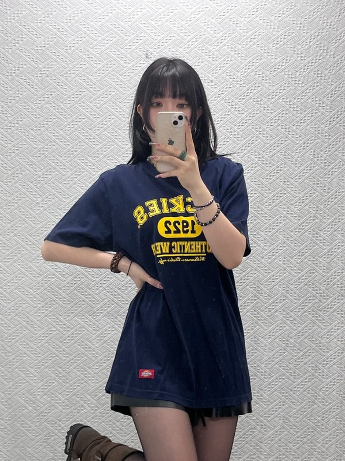 디키즈 빈티지 올드스쿨 레트로 스펠로고 반팔티 XL C11907 상품이미지1