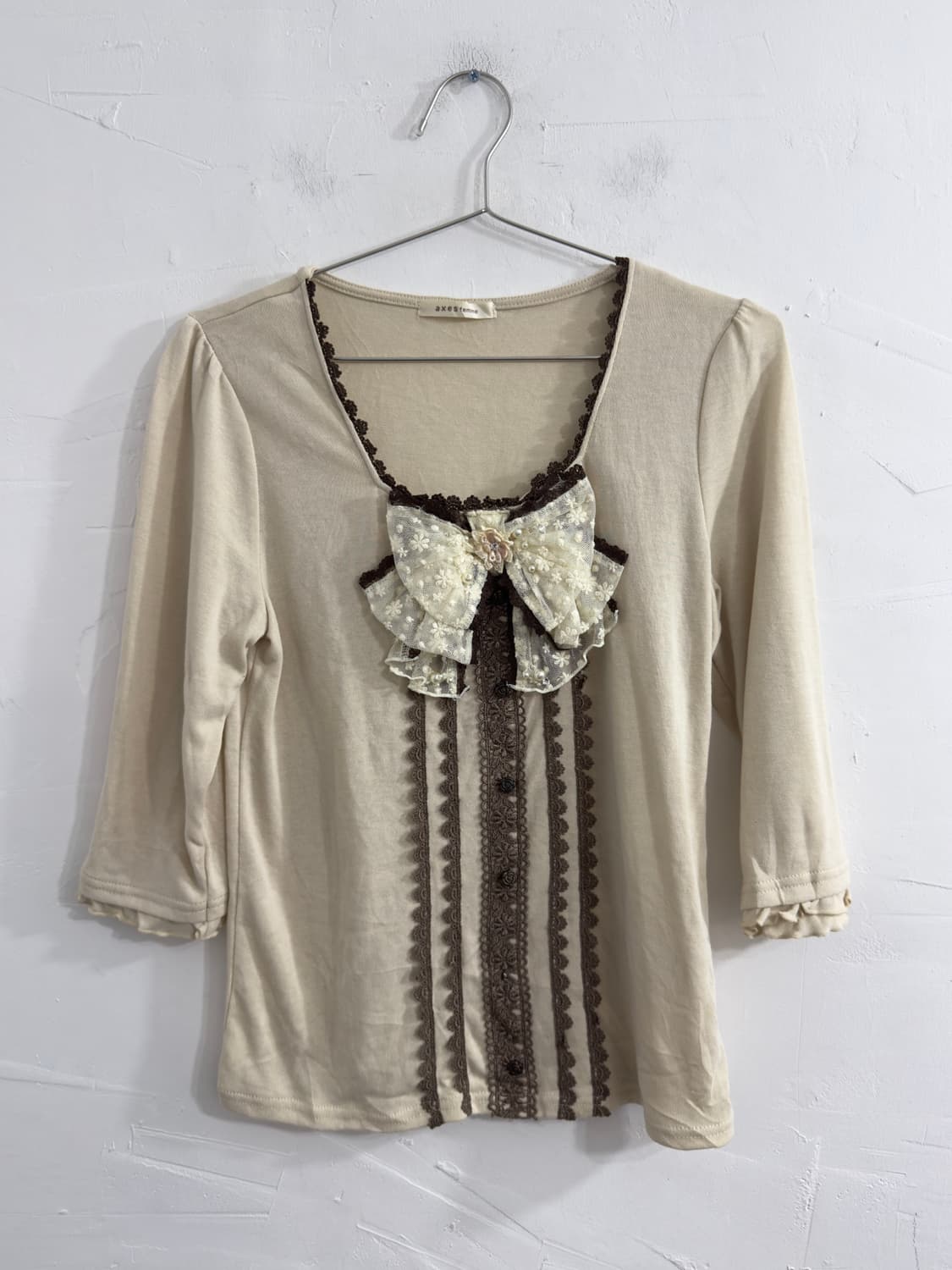 axes femme ribbon design top 상품이미지1