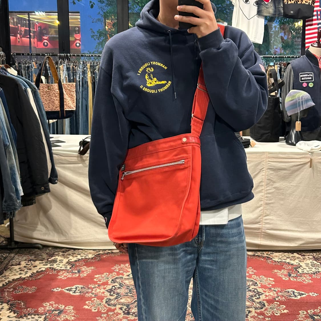 요시다 포터 포터걸 라지 크로스백 숄더백 가방 레드 PG01 상품이미지9