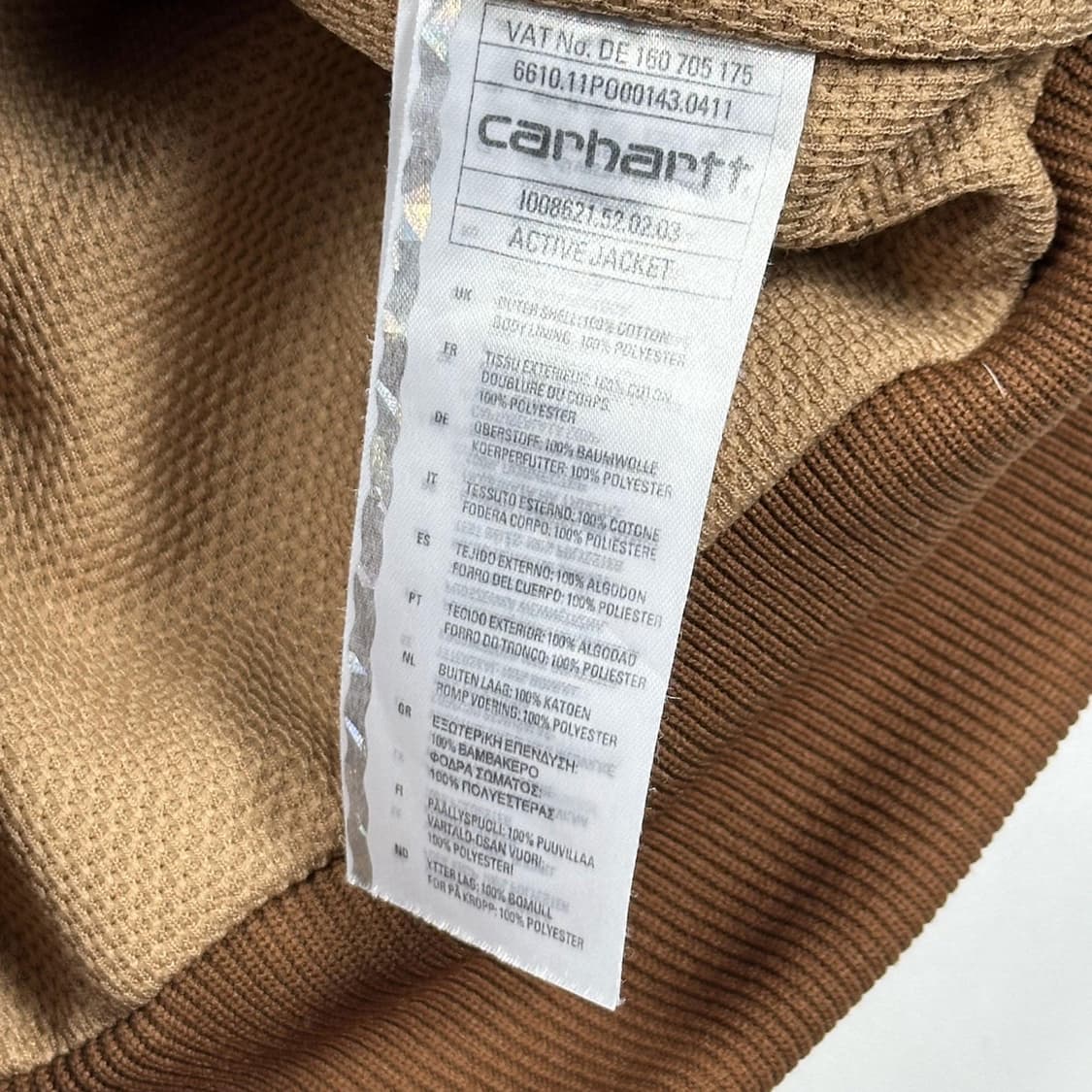 칼하트 오리지널 워크 된장 덕 액티브 자켓 (M) 상품이미지8