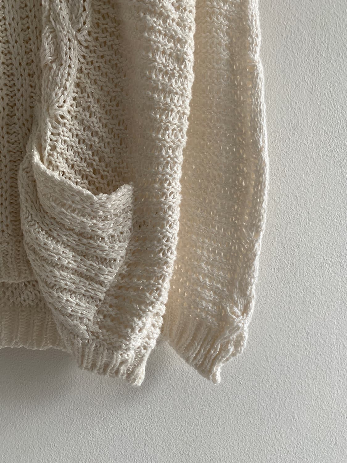 Twist Knit Loose Cardigan(Ivory 상품이미지5