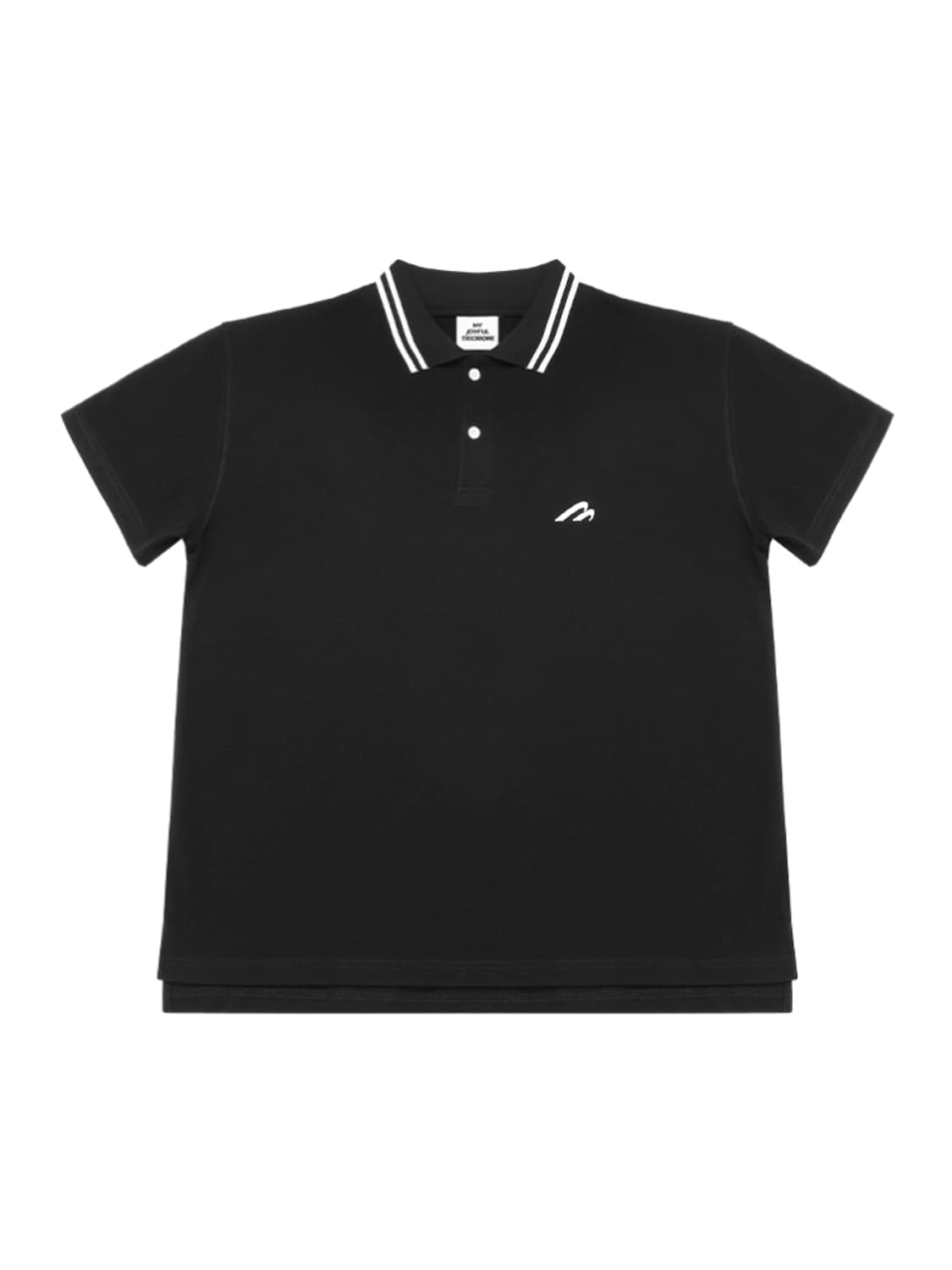 mjd WAVE LOGO POLO BLACK 상품이미지1