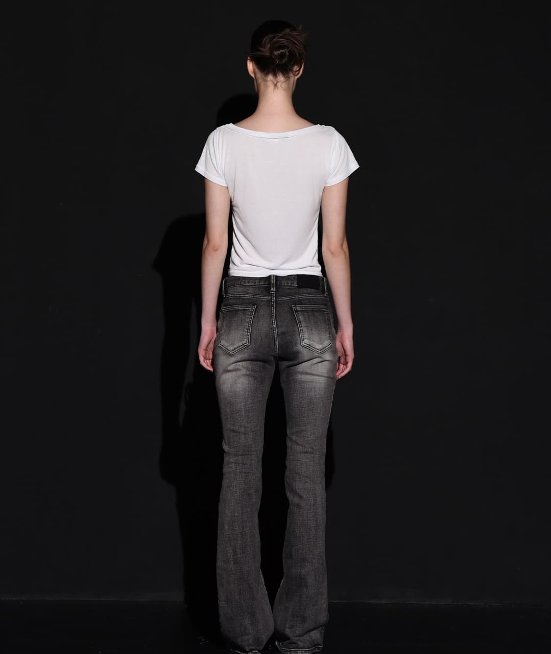 (새거) 보헤미안서울 프론트 포켓 부츠컷 데님 팬츠 그레이 상품이미지2