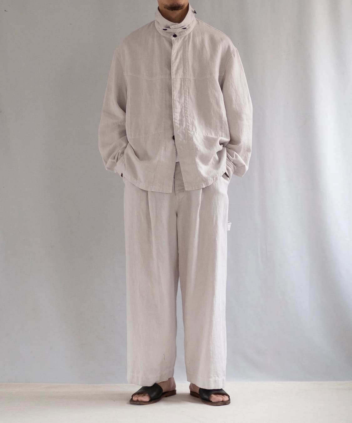 네스트로브 컨팩트 린넨 덕 페인터 팬츠 라이트 그레이 / 4사이즈  상품이미지1