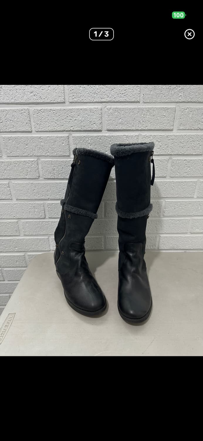 수제화 털가죽 롱부츠 상품이미지1