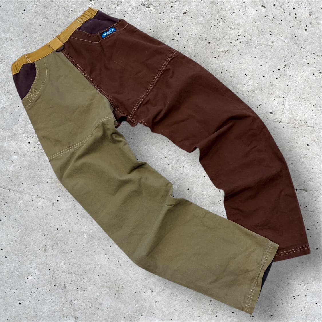 [M] KAVU 카부 배럴 팬츠 브라운/카키 C55 상품이미지1