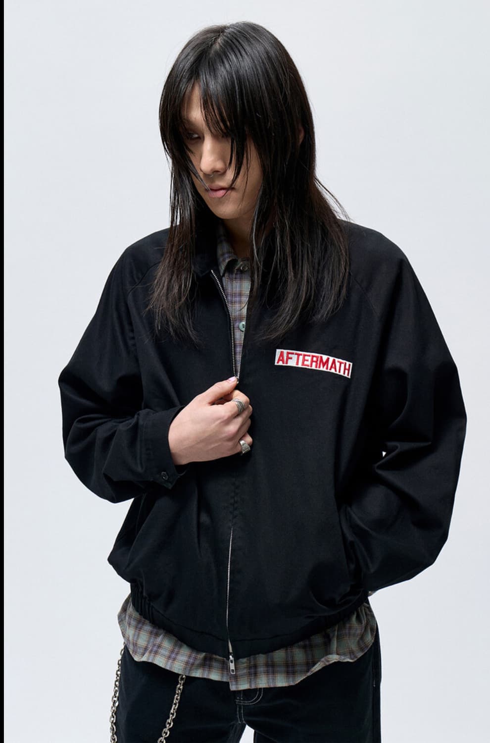 애프터매스 해링턴 자켓 블랙 XL 상품이미지1