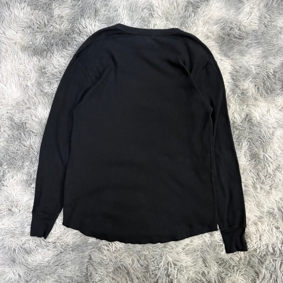 헤인즈 써멀 롱슬리브 블랙 XL 상품이미지2