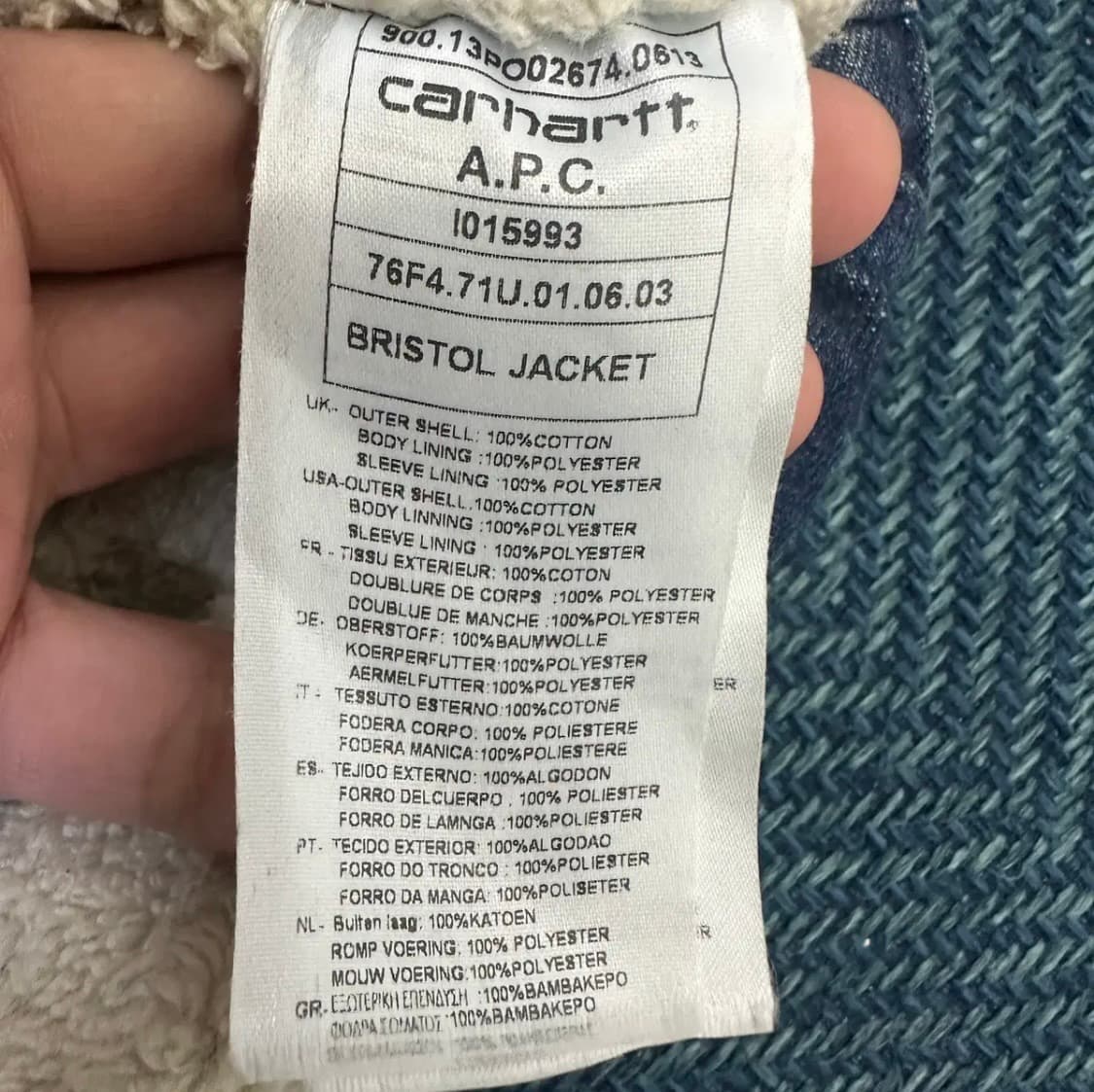 [M] 칼하트 X 아페쎄 브리스톨 자켓 상품이미지3