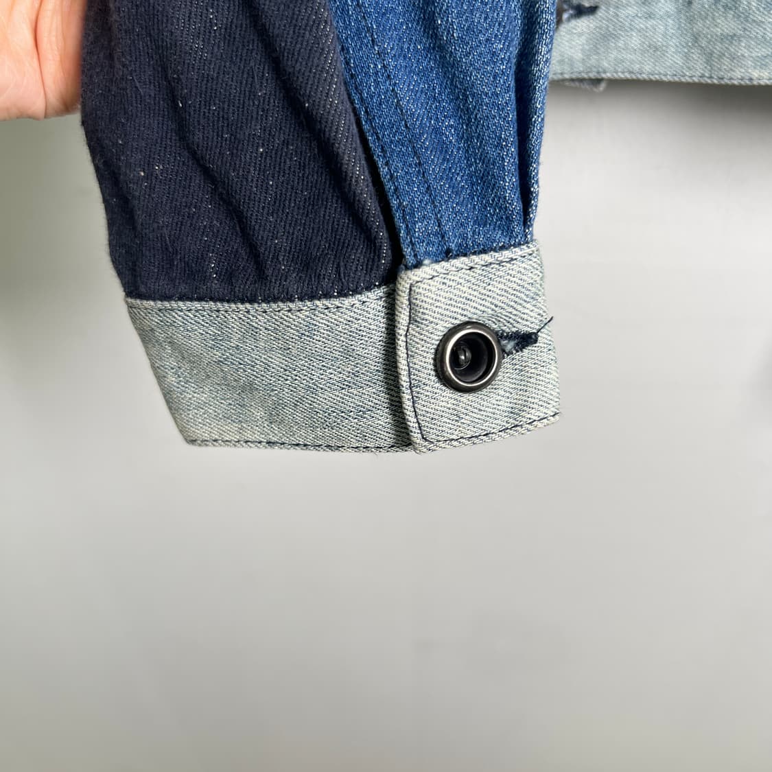 디젤 블랙 골드 자레디 패치 데님 자켓 44 상품이미지8