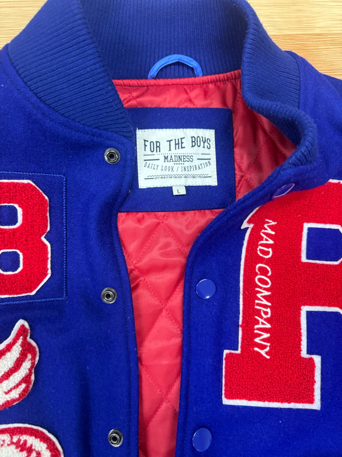 For The Boys Madness 울 바시티 자켓 상품이미지1