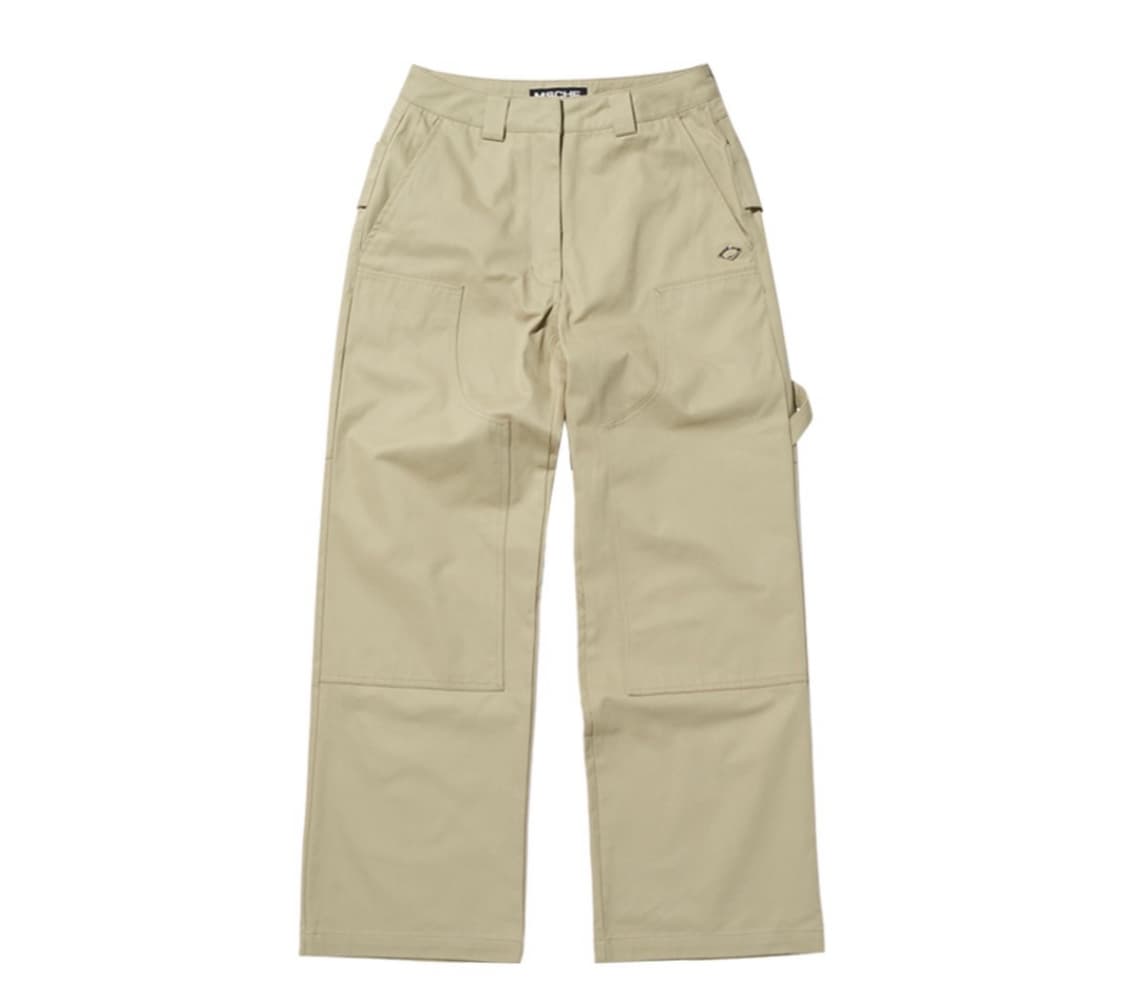 미스치프 에이프런 포켓 워크팬츠 카키 베이지  상품이미지1