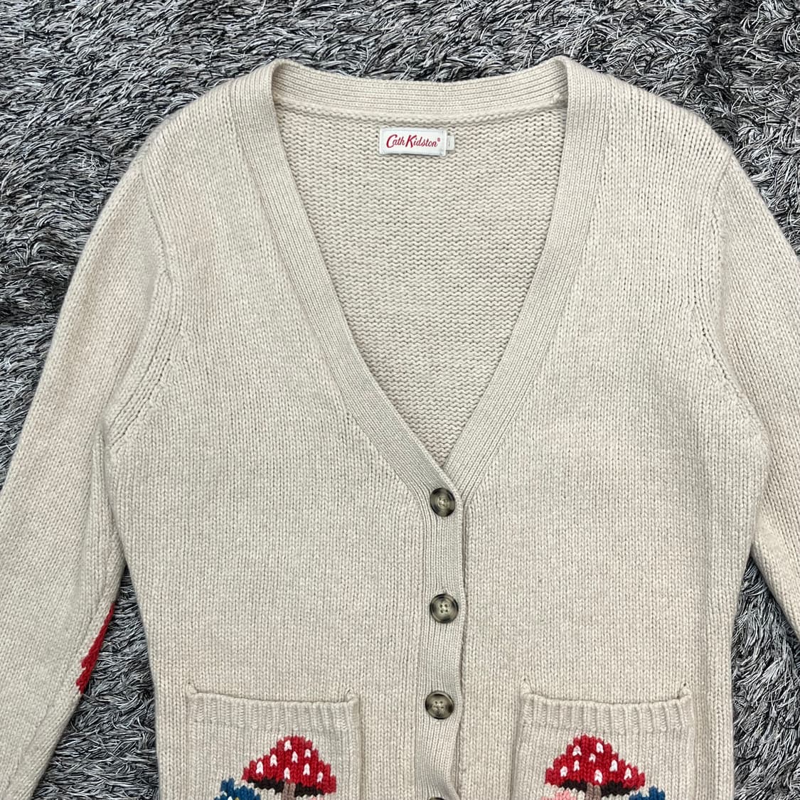 캐스키드슨 여성 램스울 가디건 (S) 상품이미지2