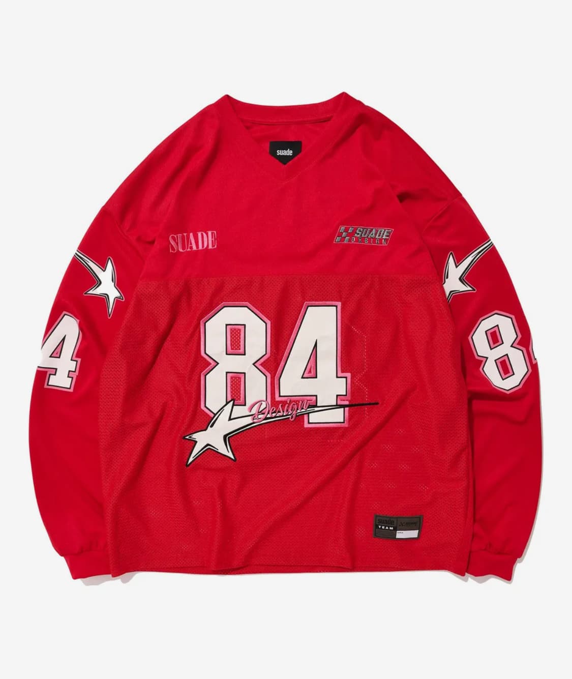 스웨이드 84 레이싱 긴팔 티셔츠 레드 XL 상품이미지1