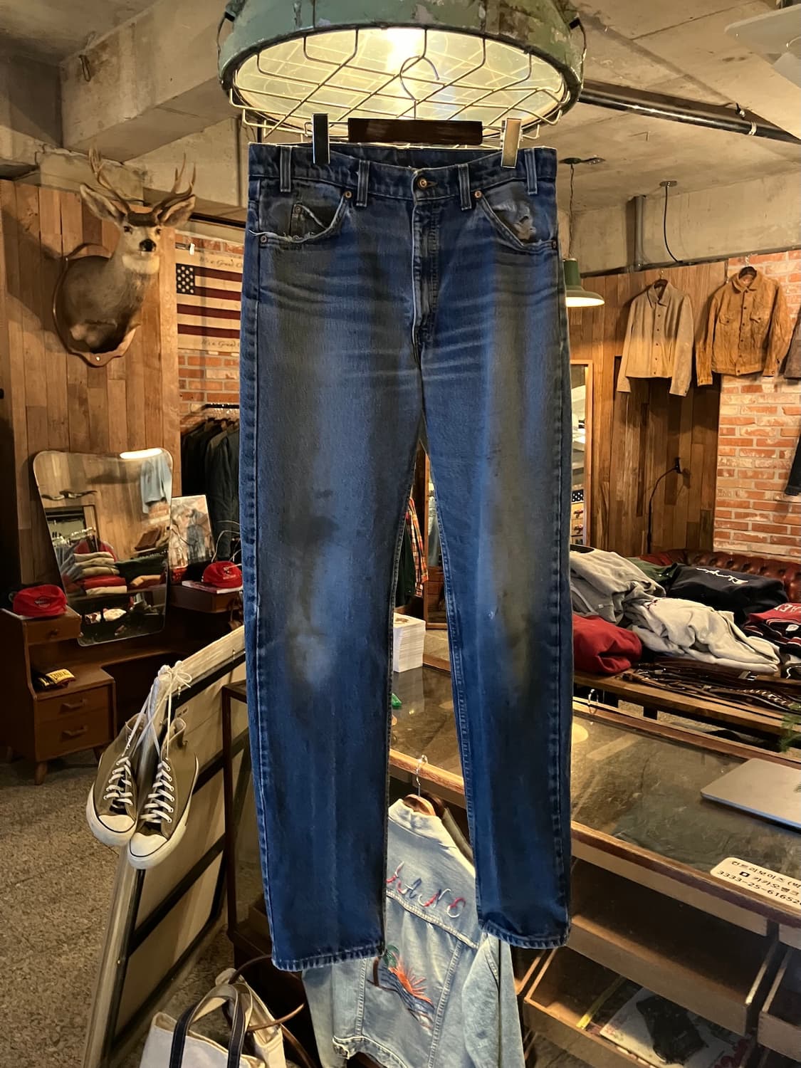 90s USA Levis 505 Orange Tab Denim Pants 상품이미지1
