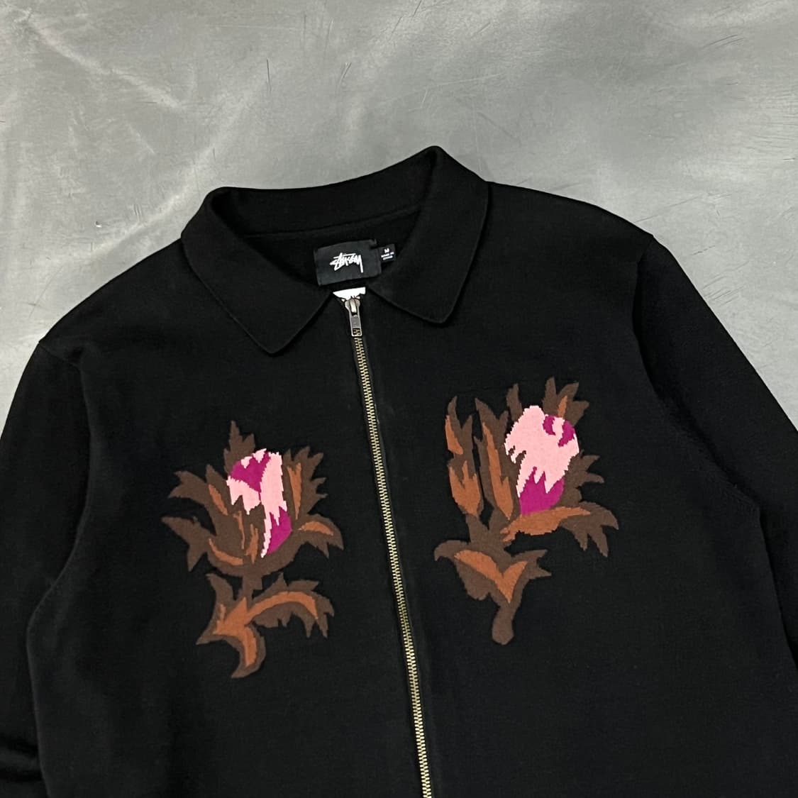  스투시 로즈 니트 집업 y15440 상품이미지3