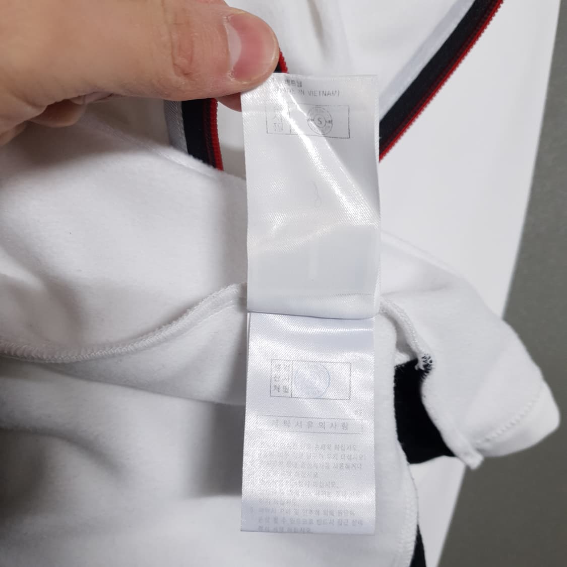 2XL (110) 다이나핏 히어로 TR 슈트 화이트 턴잇업 트랙탑 져지 상품이미지9